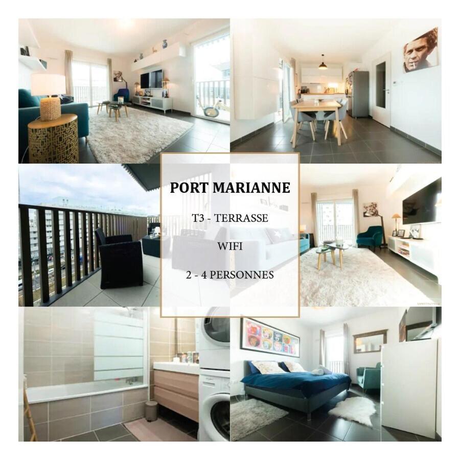 Le Ray Charles - Terrasse - Port Marianne Leilighet Montpellier Eksteriør bilde